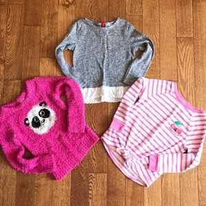 Bundle of 3 Girls Sweaters 4T